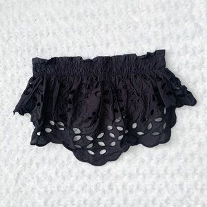 NEW LUXXEL Black Crop Top